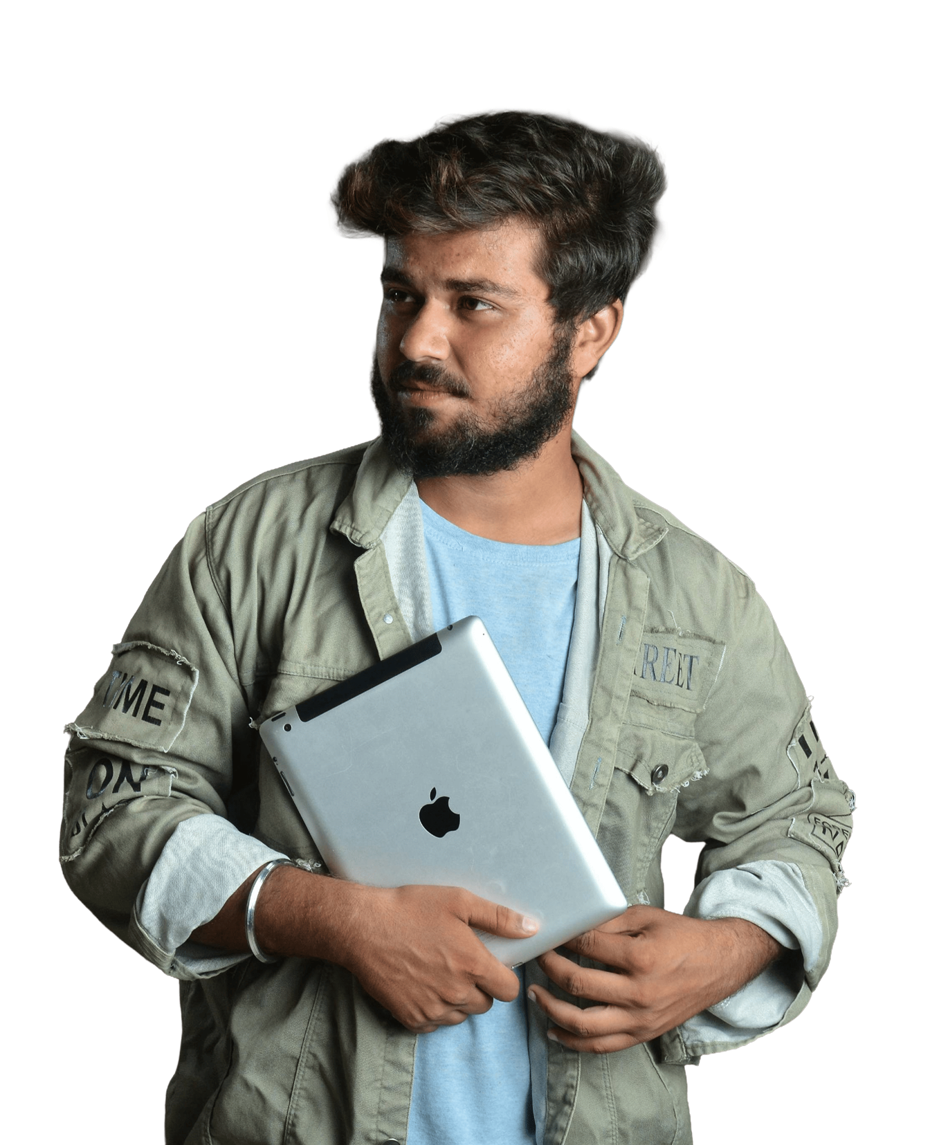 Berater mit Tablet